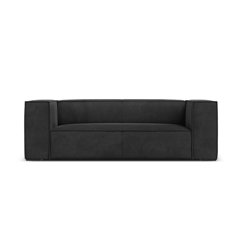 Cosmopolitan Design - Bank Turin 2-zits, structurele stof donkergrijs - 100x212x68cm