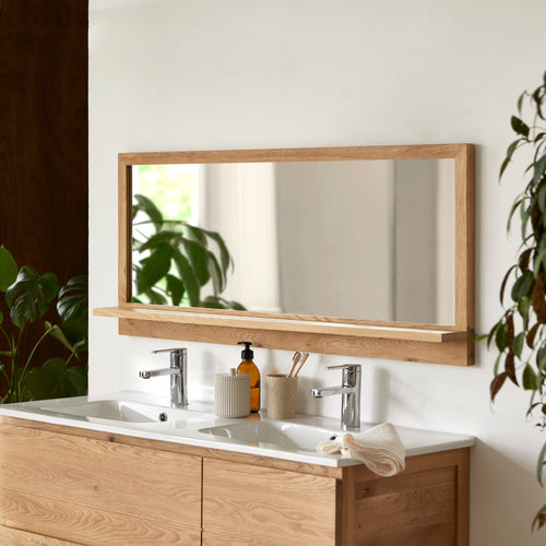Tikamoon Eikenhouten spiegel 120 x 50 cm - Naturel - vtwonen shop