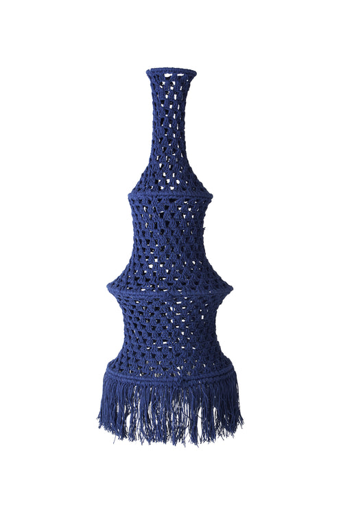 Calma House Plafondlampenkap Pleko - Donkerblauw - 30x80