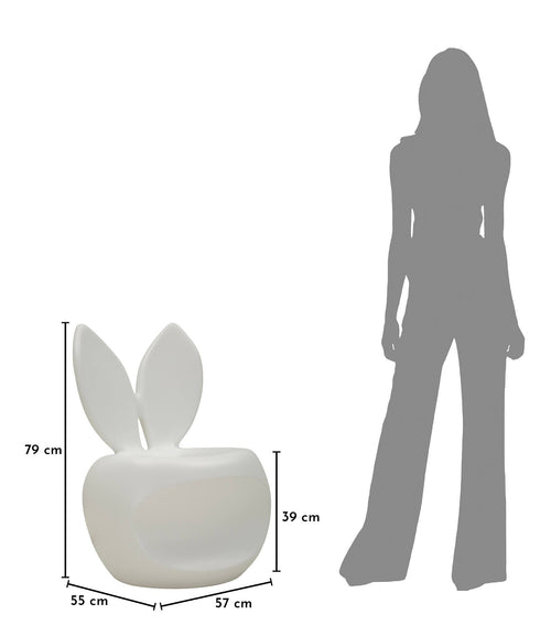 Mauro Ferretti buitenstoel - 57x55x79 cm - wit
