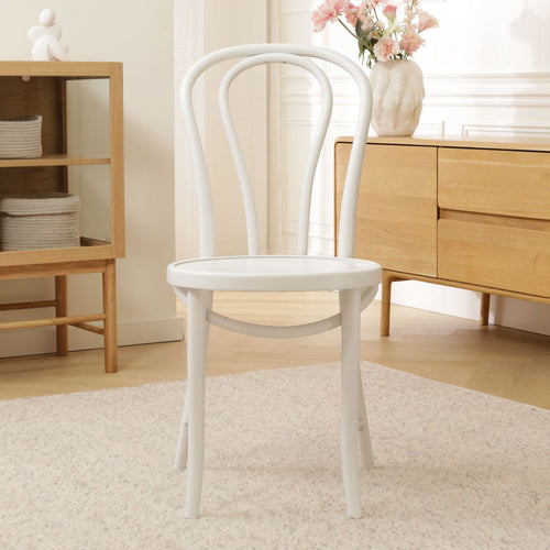 Fameg Vienna Thonet No.18 Houten Bistrostoel Wit - vtwonen shop