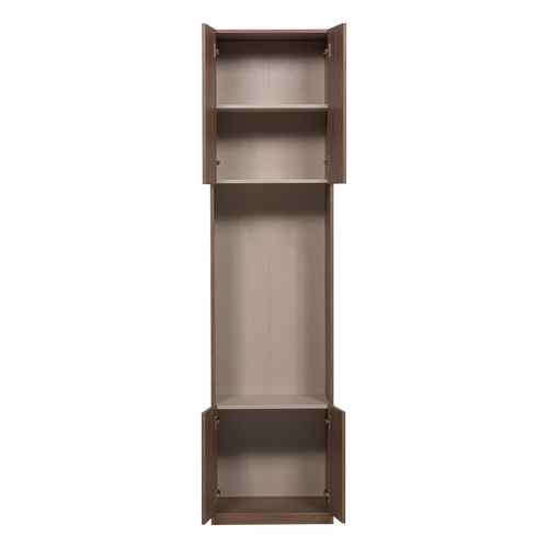 WOOOD smalle half open opbergkast Build - Walnoot Fineer - Bruin - 215x54x41