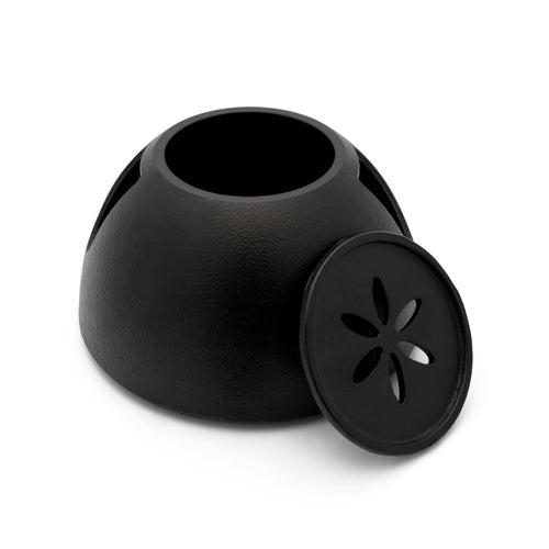 Bredemeijer - Gietijzeren theeset Sencha - 1,2 liter - Zwart - Theepot met theelicht - vtwonen shop