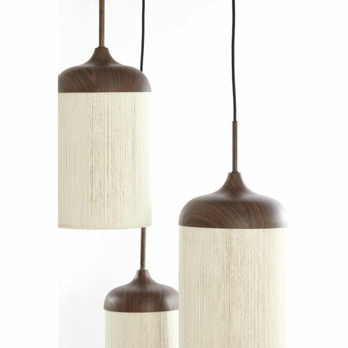 Light & Living hanglamp Danialo - bruin - Ø35cm
