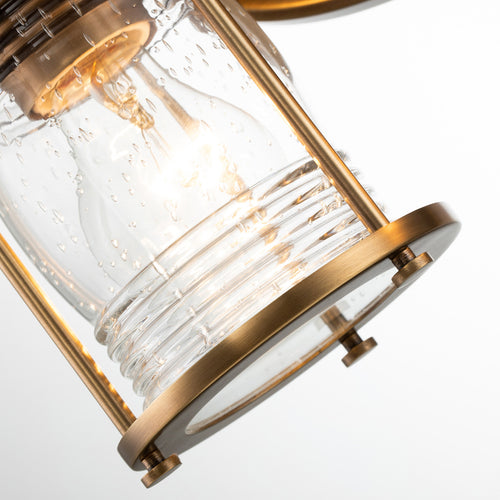 Elstead Kichler Ashland Wandlamp Natuurlijk Messing, IP44