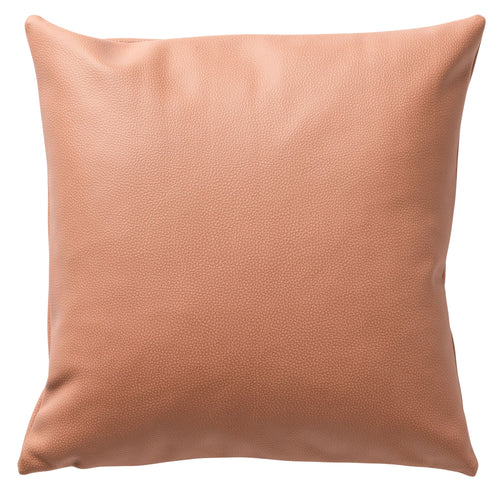 JARED - kussenhoes 45x45 cm - stoere leerlook - effen kleur - Cork - roze