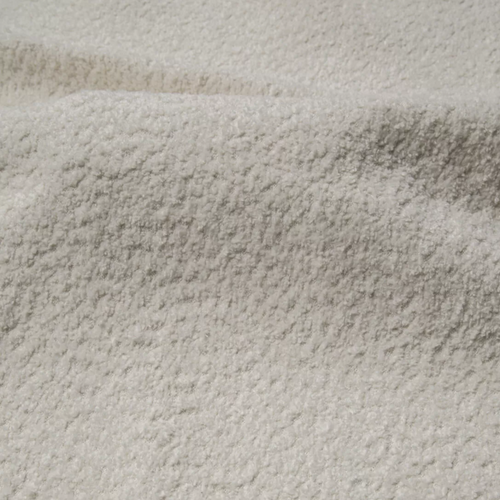 Sia Home - Slaapbank met opbergruimte, notenhout GABRIEL - bouclé-stof crème 247cm