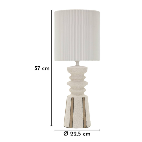 Mauro Ferretti tafellamp - 22,5x57 cm - wit/groen