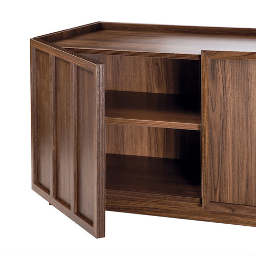 Calicosy - TV-meubel ABEL - Donker hout 140x40x45 cm