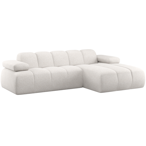 WOOOD chaise longue bank rechts Mojo - Wollig - Ecru - 74x284x160 - vtwonen shop