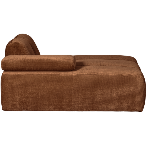 WOOOD chaise longue element links Mojo - Ribstof - Roest Bruin - vtwonen shop