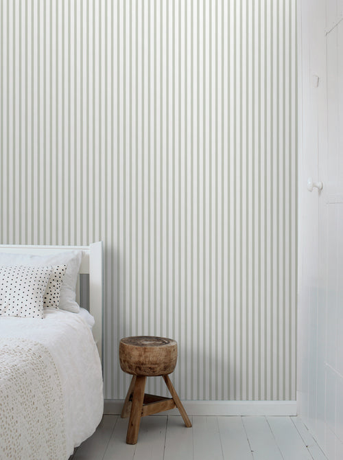 Sanders & Sanders behang geschilderde strepen lichtgroen - 50 x 900 cm - 935402