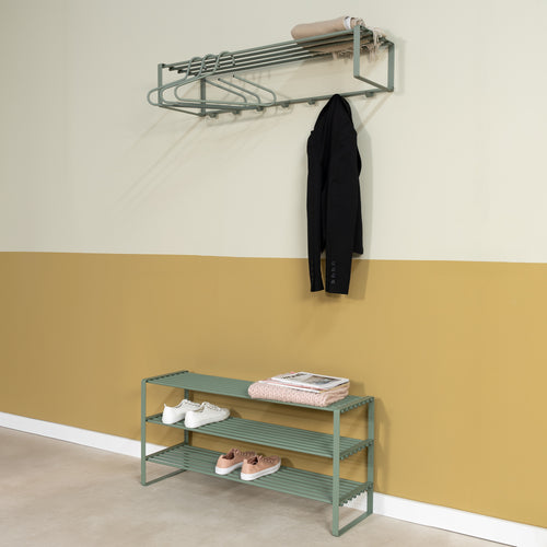 Spinder Design schoenenrek Rex SR 2 - 100 Cm - Dusty Green - 16 paar schoenen - vtwonen shop