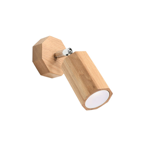 Sollux Lighting Wandlamp ZEKE eik - 8x19,5x17,5cm