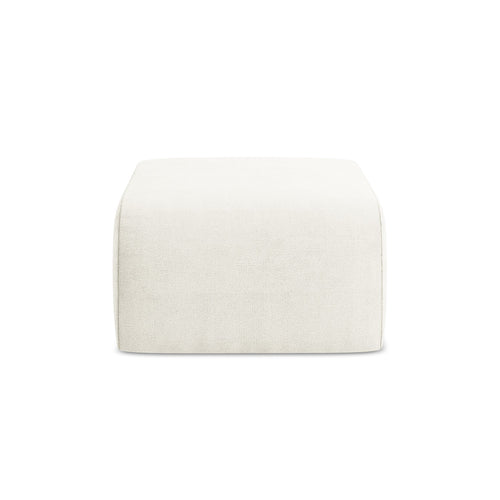 LaMiaSofa Poef Cervo - chenille stof - wit - 72x94x42
