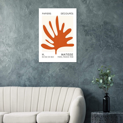 Artfulprints  Matisse – Coral drift orange   poster 50x70 cm - vtwonen shop