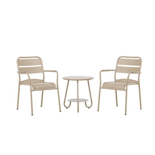 Nest outdoor Caro Aluminium Bistroset 3 Delig - Beige - vtwonen shop