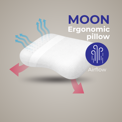 Vitality Pur - MOON Pillow - Ergonomisch Memory Foam Hoofdkussen
