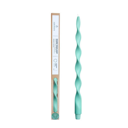 Originalhome spiraalkaars 40 cm - koningsblauw