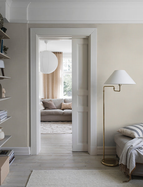 Borastapeter behang ruiten beige - 53 cm x 10.05 m - 660487 - vtwonen shop
