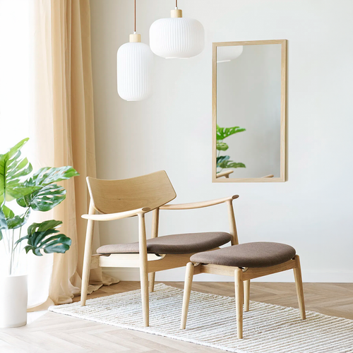 Artichok Otto Fauteuil Met Bruin Zitkussen - Naturel - vtwonen shop