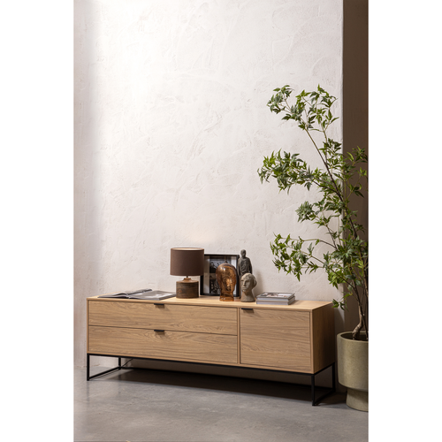 WOOOD tv-meubel Silas - Eiken - Melamine - 61x180x44 - vtwonen shop