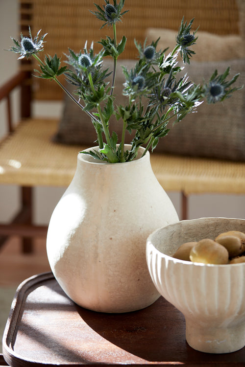 Light & Living bloempot Norell - wit - Ø27cm
