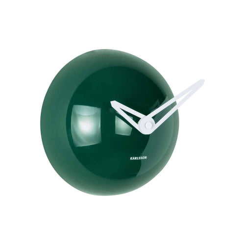 Karlsson wandklok Cool Retro Cap - groen - Ø15cm