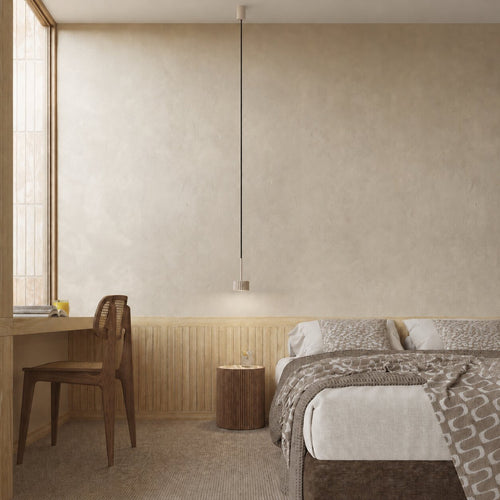 Sollux Lighting Hanglamp AURA 1 taupe Gx53 - 10x10x125cm