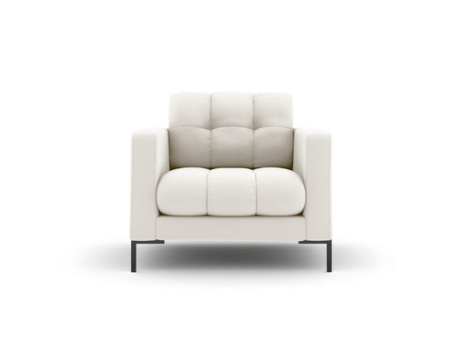 Cosmopolitan Design Fauteuil Bali structurele stof, lichtbeige - 96x87x75cm