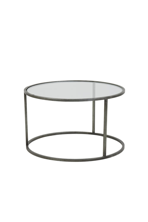 Light & Living salontafel DUARTE - Ø75x44cm - grijs - Set van 2
