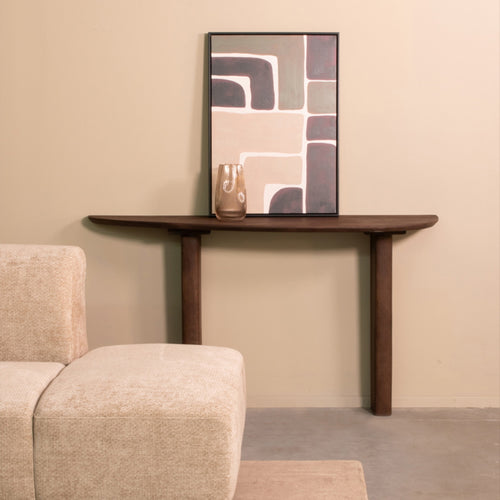 LABEL51 Sidetable Wow - Donkerbruin Mangohout - 135x40x75cm - vtwonen shop