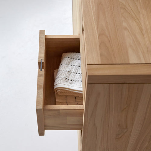 Tikamoon Massief teakhouten badmeubel 95 cm - Naturel