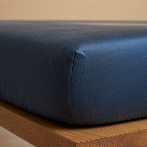 Coco & Cici - TENCEL Twill Hoeslaken Donker Blauw - 180x210x30