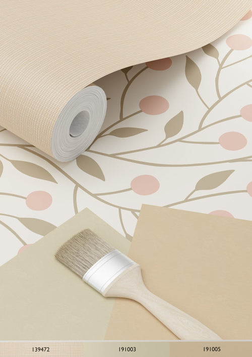 ESTAhome behang bloemmotief wit en roze - 53 cm x 10.05 m - 139589 - vtwonen shop