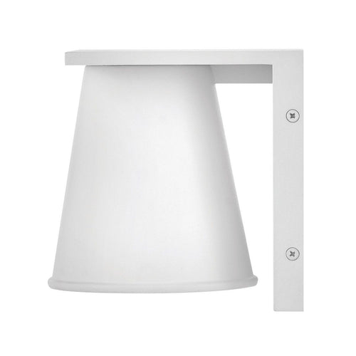 Außenwandleuchte Downlight Modern Strukturiert Weiß 2700K IP44 1x GU10