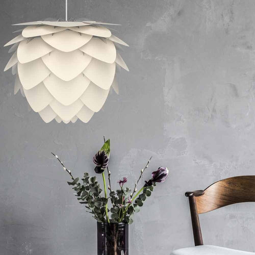 Umage Aluvia Medium hanglamp pearl white - met koordset wit - Ø 59 cm - vtwonen shop