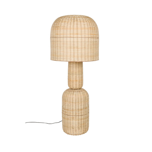 Housecraft Living Jude Vloerlamp Rotan - Bruin - vtwonen shop