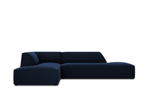 Micadoni linker hoekbank Ruby 4-zits, flueel, koningsblauw - 180x273x69cm