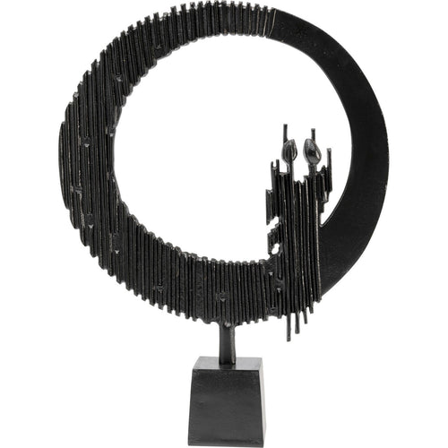 Kare Design Woonaccessoires Circle Watch XL 68cm zwart - vtwonen shop