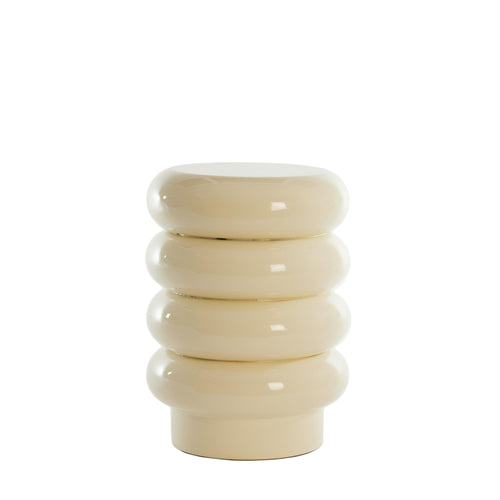 Light & Living bijzettafel Mirogi - wit - Ø30cm