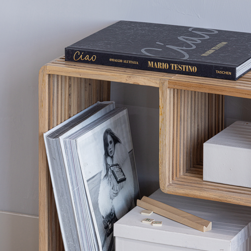 WOOOD sidetable recycled teak Jasmijn - Naturel - 55x55x30