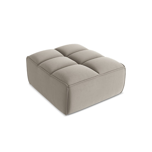 LaMiaSofa Poef Belluno - velours - taupe - 80x93x43