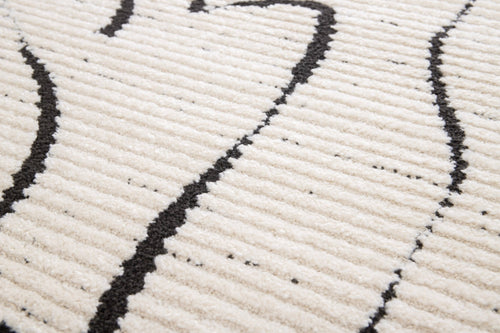 AFK Living vloerkleed Mirage - reliëfeffect - zwart - 120 x 170 cm - vtwonen shop