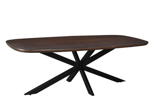 Livingfurn eetkamertafel Jesper Danish Oval - 180 cm - mangohout - bruin - vtwonen shop