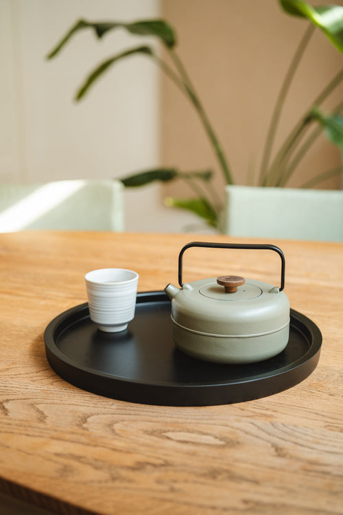 Bredemeijer - Theepot Henan 0,75L gietijzer khaki - vtwonen shop