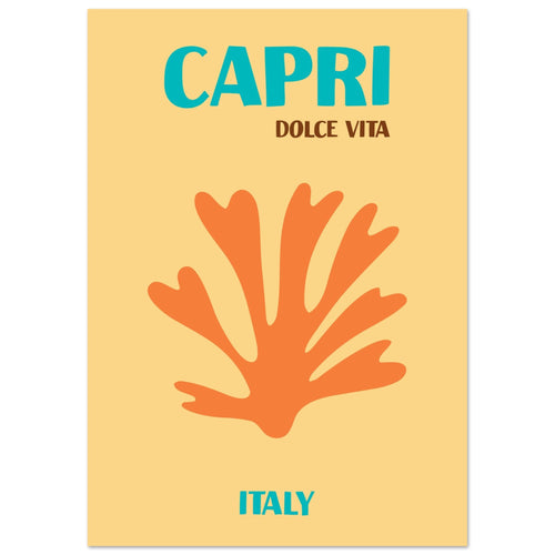 Artfulprints  Italië - Capri   poster A4 21x29.7 cm - vtwonen shop