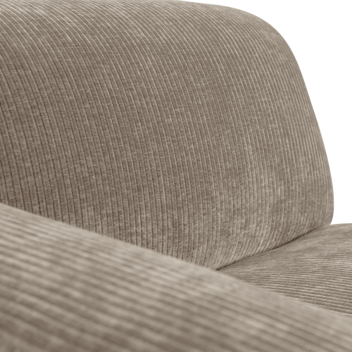 WOOOD chaise longue bank links Mojo Base - Rib - Donkerzand - 74x112x162