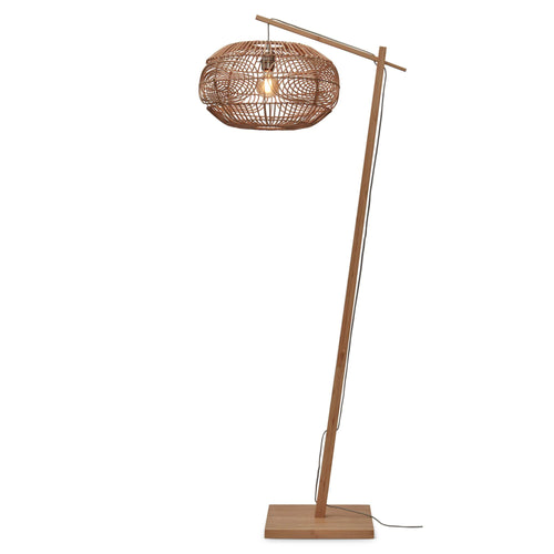 GOOD&MOJO vloerlamp Madeira - bruin - Ø48cm - vtwonen shop