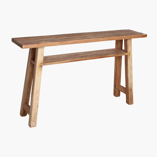Raw materials bijzettafel Farmwood - FSC gerecycled hout - 140x30x80 cm